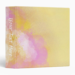 Abstract Watercolors - Orange Background Binder