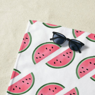 Abstract Watermelon Pattern  Beach Towel