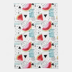 Abstract Watermelon Pattern Kitchen Towel