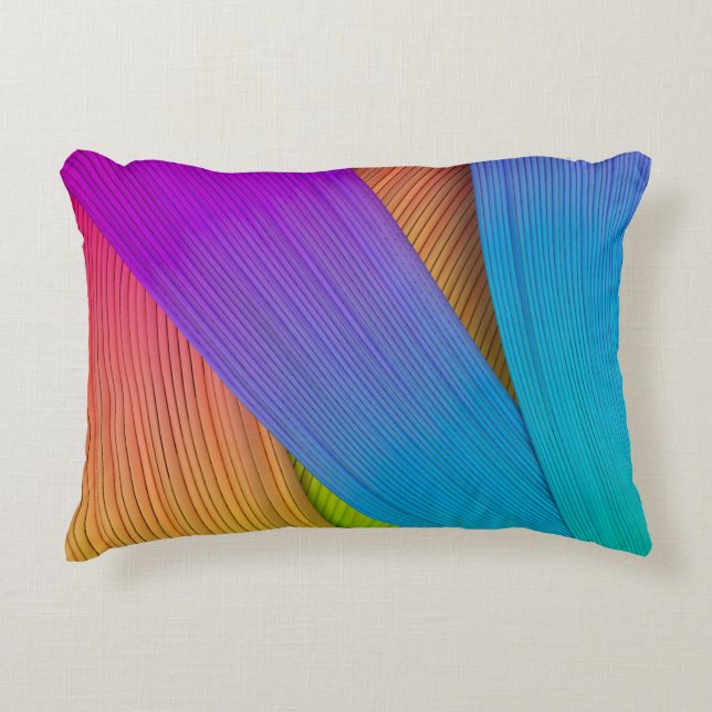 Abstract wave background. 3D illustration.3d, 3d i Accent Pillow (Front)