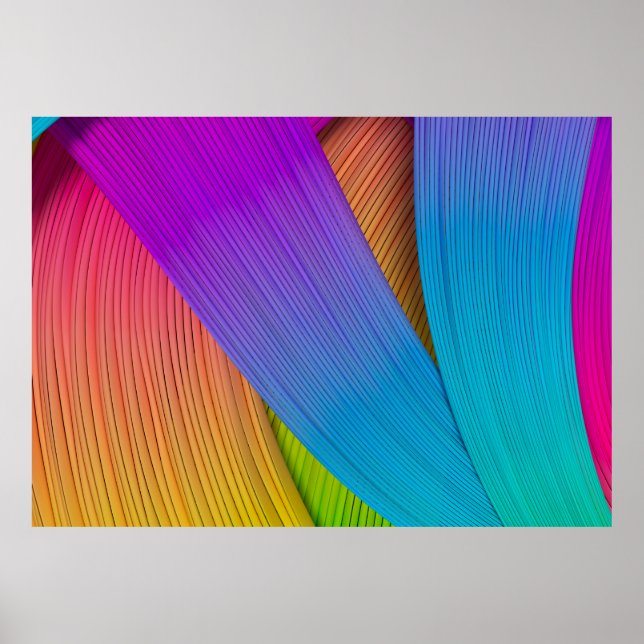 Abstract wave background. 3D illustration.3d, 3d i Poster (Front)