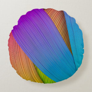 Abstract wave background. 3D illustration.3d, 3d i Round Pillow