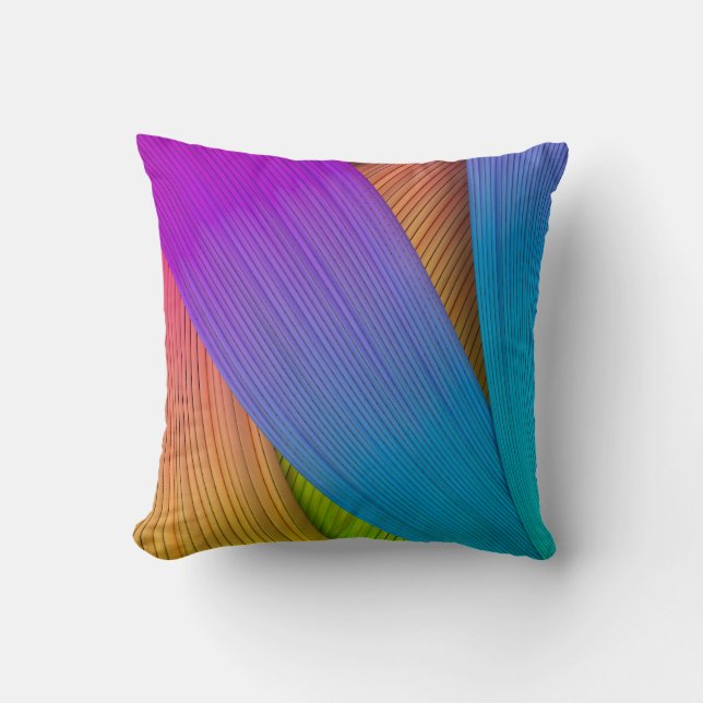 Abstract wave background. 3D illustration.3d, 3d i Throw Pillow (Front)