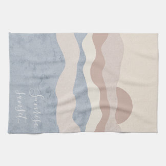 Abstract Wave Background  Kitchen Towel