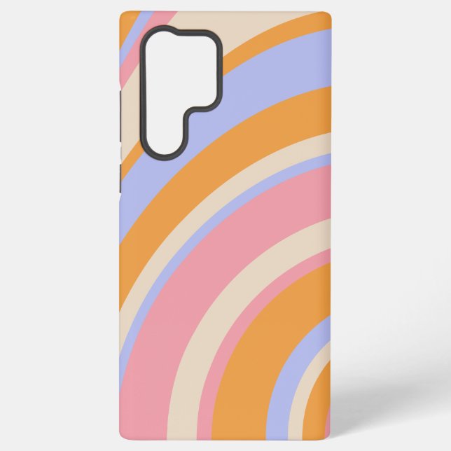 abstract wave colourful swirl samsung galaxy s22 ultra case (Back)