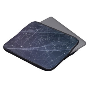 Abstract Wave & Geometry Pattern Laptop Sleeve
