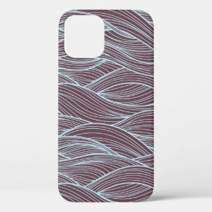 Abstract Wave pattern iPhone 12 Case