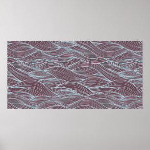 Abstract Wave pattern Poster