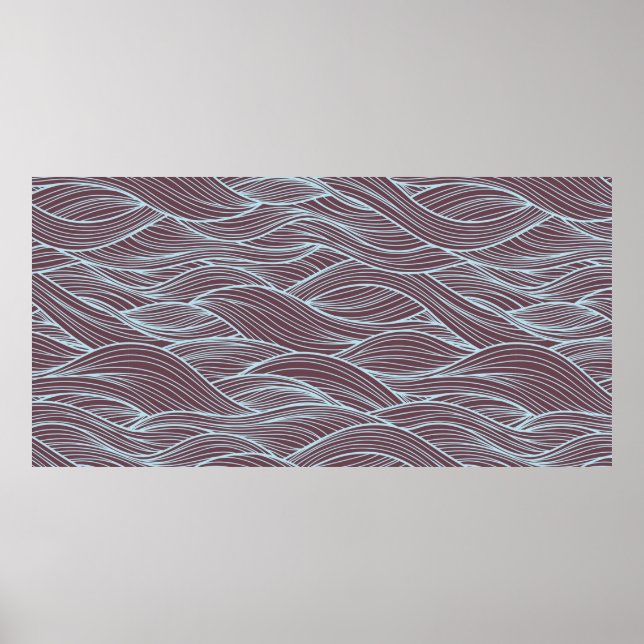 Abstract Wave pattern Poster (Front)