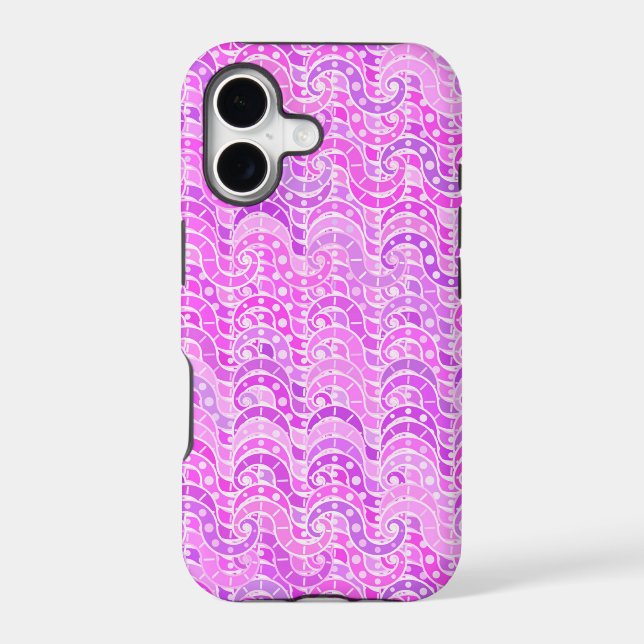 Abstract wave pattern - violet, lavender, orchid (Back)
