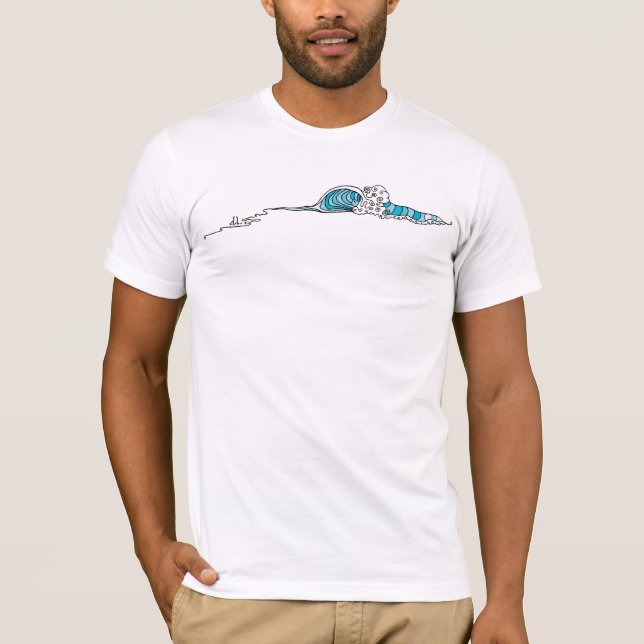 Abstract Wave (Surf Art) T-Shirt (Front)