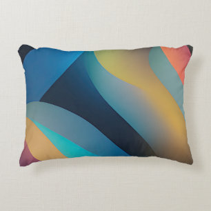 Abstract Waves and Swirls 29 Accent Pillow