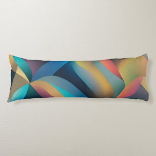 Abstract Waves and Swirls 29 Body Pillow