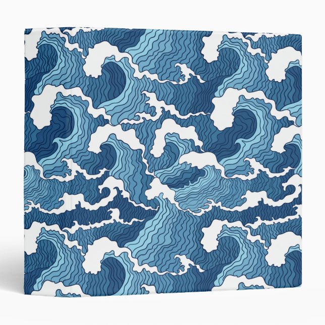 Abstract Waves Binder (Front/Spine)