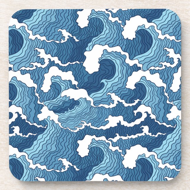 Abstract Waves Coaster (Front)