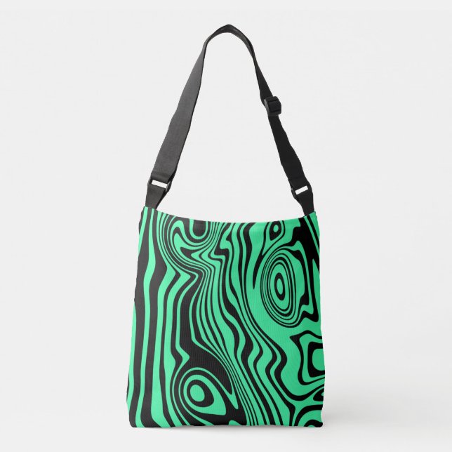 Abstract Waves Crossbody Bag - Custom Colours (Front)