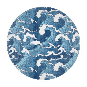 Abstract Waves Cutting Board