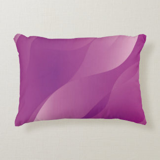 Abstract Waves. Futuristic Technology Style Backgr Accent Pillow