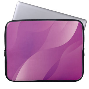 Abstract Waves. Futuristic Technology Style Backgr Laptop Sleeve