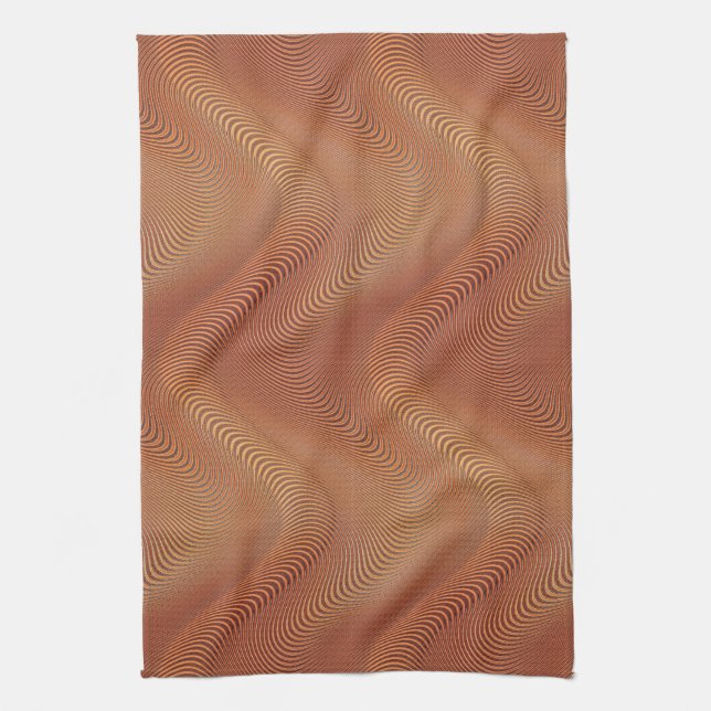 Abstract Waves Kitchen Towel (Vertical)