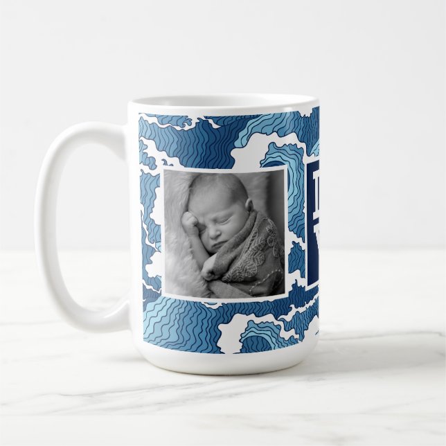 Abstract Waves | LOVE with Photos Coffee Mug (Left)