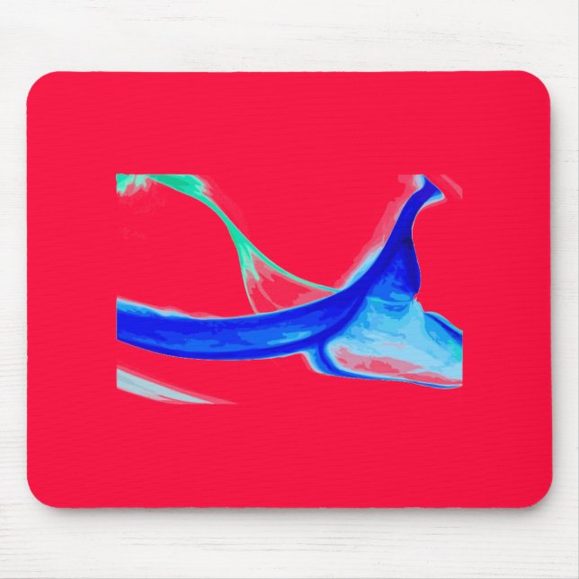 Abstract Waves Mouse Pad (Front)