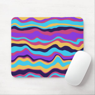 Abstract Waves Mouse Pad