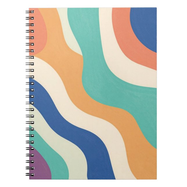 Abstract Waves Notebook (Front)