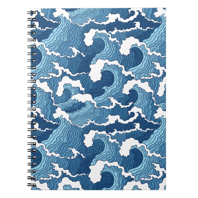 Abstract Waves Notebook (Front)