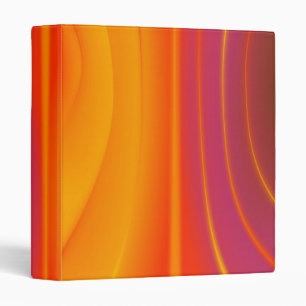 Abstract Waves of Orange Avery Binder