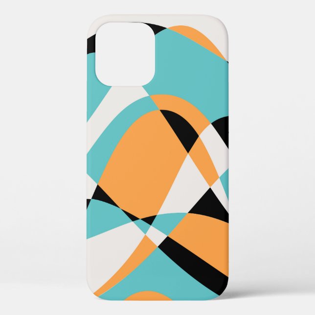 Abstract Waves Pattern Seamless Design Case-Mate iPhone Case (Back)