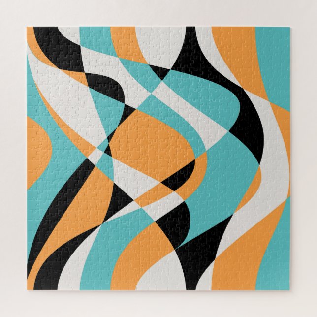 Abstract Waves Pattern Seamless Design Jigsaw Puzzle (Vertical)