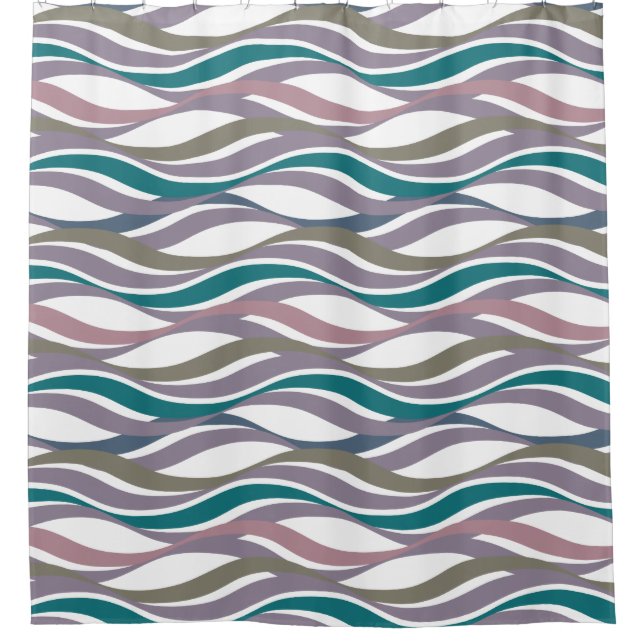 Abstract Waves Plum YOU ADD Background COLOR (Front)