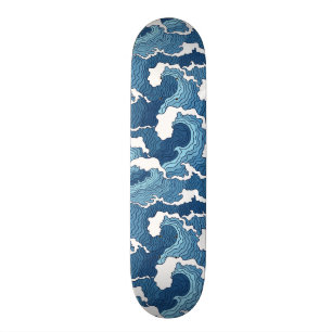 Abstract Waves Skateboard