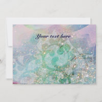 ABSTRACT WAVES ,Teal ,Blue Green Wedding