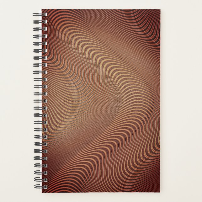 Abstract Wavy Art Planner (Front)