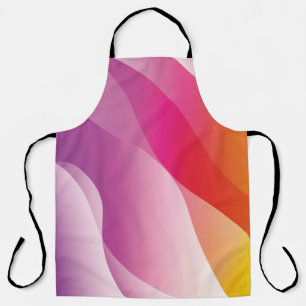 Abstract Wavy Background. Illustration with Colour Apron