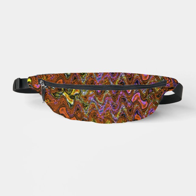 Abstract Wavy  Fanny Pack (Front)