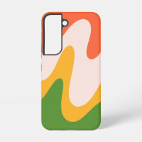 Abstract Wavy Fluid Shapes Samsung Galaxy S22 Case