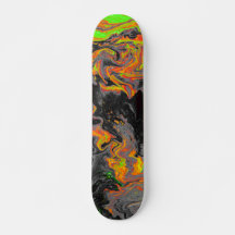 Abstract Wavy Holographic Iridescent Pattern