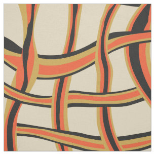 Abstract wavy lines mesh pattern fabric