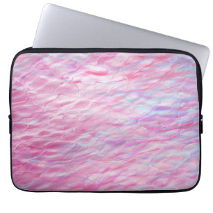 Abstract wavy pattern laptop sleeve