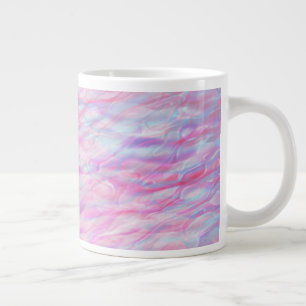 Abstract wavy pattern large coffee mug