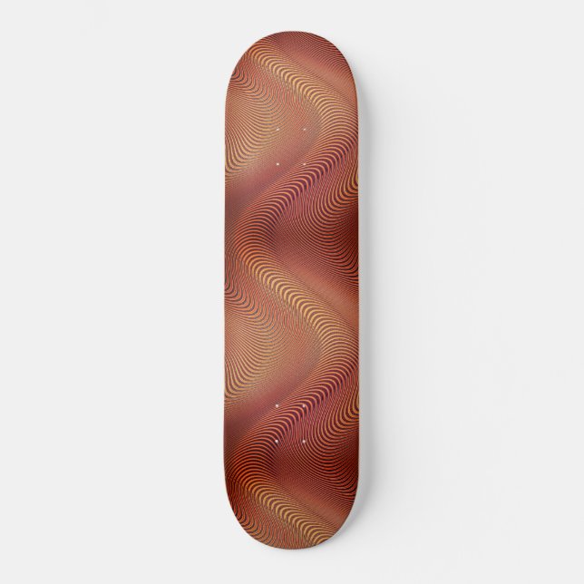 Abstract Wavy Skateboard (Front)