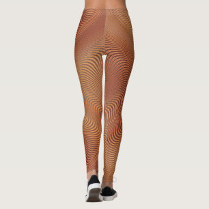 Abstract Wavy Stripe Leggings