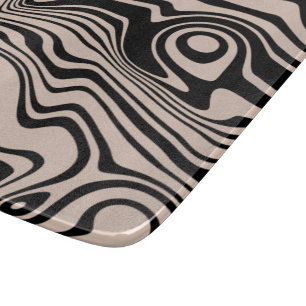 Abstract Wavy Striped Cutting Board