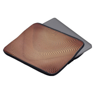 Abstract Wavy Striped Pattern Lines Laptop Sleeve