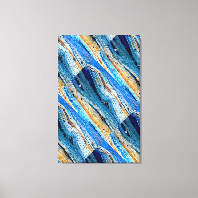 abstract weathered barn board canvas print (Front)