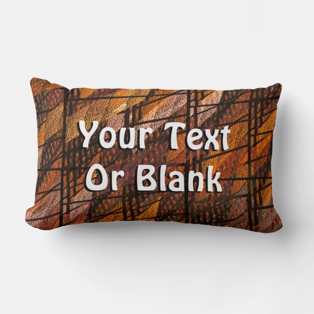 Abstract Weave Number 1 Lumbar Pillow (Front)