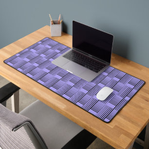 Abstract Weave On Purple Desk Mat